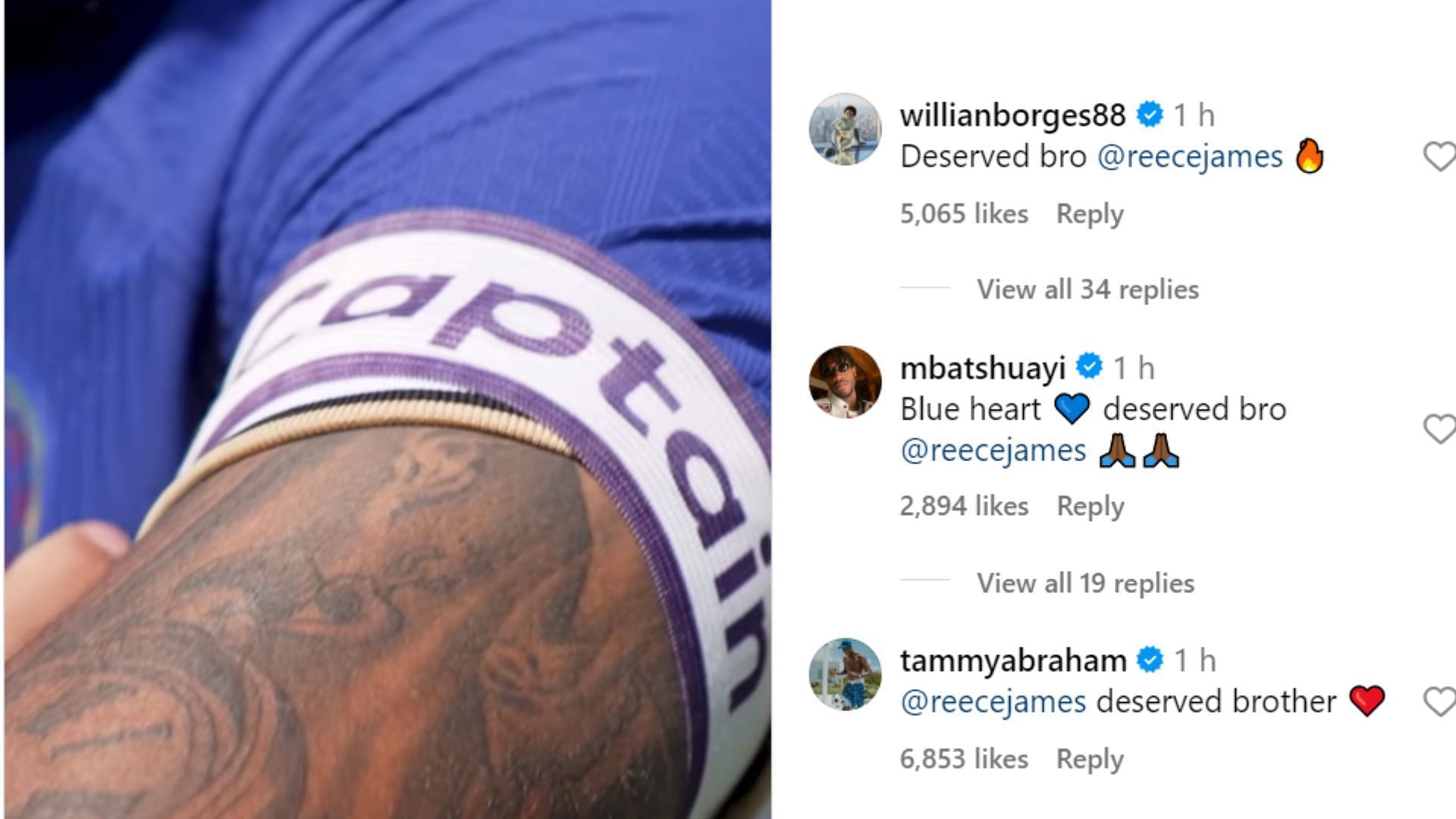 Former Blues commented after Reece James was named the new captain